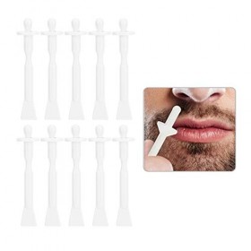 50 pcs 2-en-1 visage nez nez cheveux spatules bâtons de cire jetables épilation applicateur bâtons pour narine nettoyage nasa