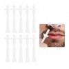 50 pcs 2-en-1 visage nez nez cheveux spatules bâtons de cire jetables épilation applicateur bâtons pour narine nettoyage nasa