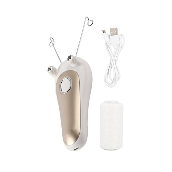 Épilateur Facial, épilateur à Filetage électrique épilateur USB Rechargeable Sans Fil électrique épilation Au Filetage du Vis