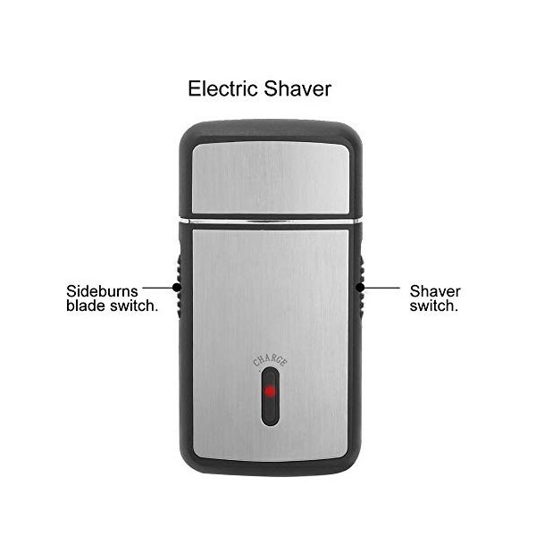 Rasoir électrique, rasoir rechargeable intelligent haute vitesse confortable au toucher lavable pour le voyage pour la maison
