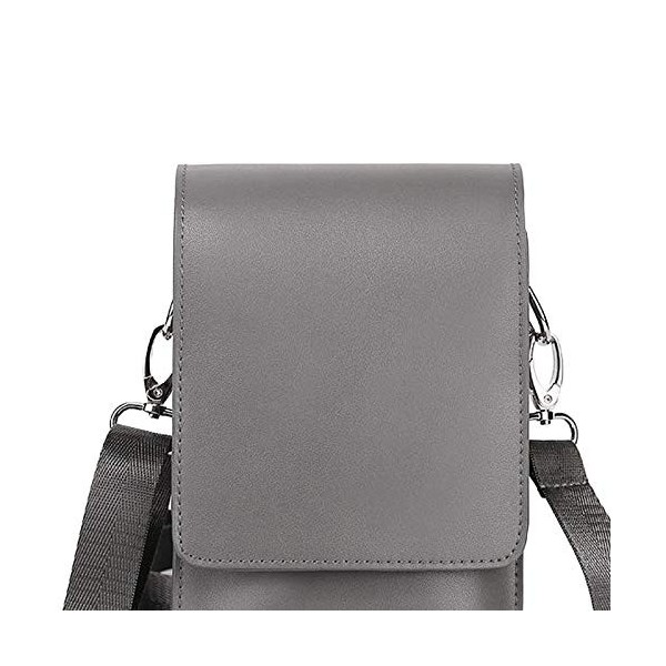 Ciseaux Pochette Étui En PU Professionnel chez Poche avec Réglable Ceinture 4 Amovible Ciseaux Pochettes pour Coiffeur - Gris