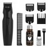 WAHL GroomEase Tondeuse à barbe pour homme, tondeuse à barbe pour homme, tondeuse à coupe lisse, tondeuse sans fil, huile à b