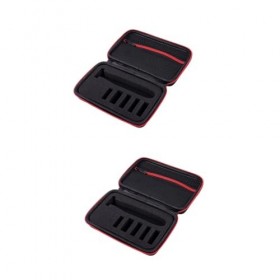 minkissy Boîte De 2 Pièces Conteneur De Rasoir Support De Rasoir De Rasoir Eva De Voyage Avec Fermeture Éclair