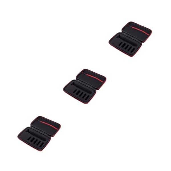 minkissy Boîte De 2 Pièces Conteneur De Rasoir Support De Rasoir De Rasoir Eva De Voyage Avec Fermeture Éclair