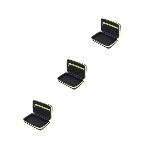 minkissy Boîte De 2 Pièces Conteneur De Rasoir Support De Rasoir De Rasoir Eva De Voyage Avec Fermeture Éclair