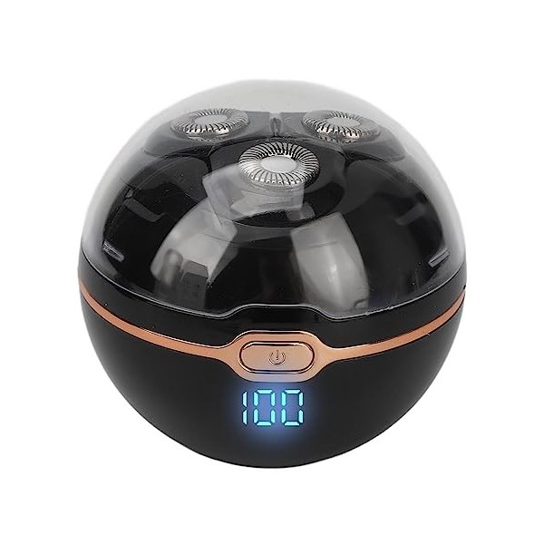 Mini Tondeuse électrique Pour Hommes, Coupe Numérique Rechargeable, Rasoir Puissant Pour Hommes Avec Lame à 3 Anneaux, Tondeu