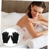 BAFAFA 4 paires de gants de gommage for le dos serviettes de massage douche moufles éponge loufah gants de douche exfoliants 