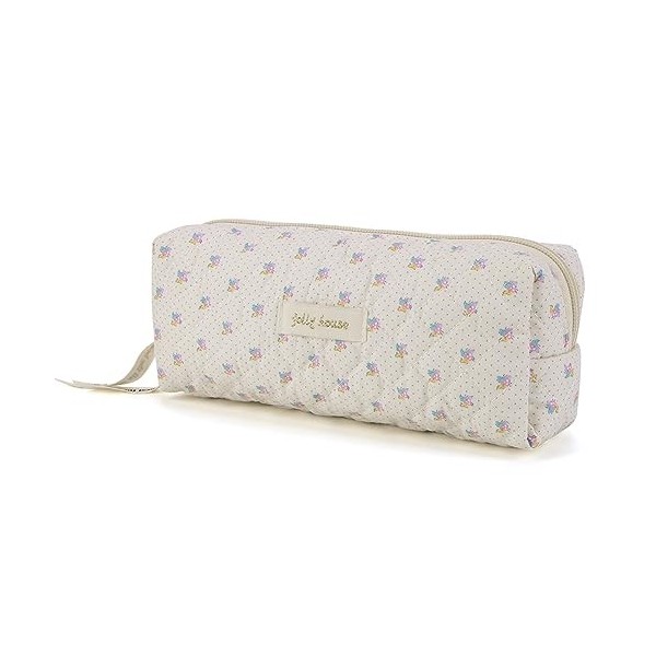 Fiorky Pochette de Rangement de Maquillage pour Femme avec Fermeture éclair, Sac de Rangement en Coton imprimé Floral, capaci