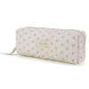 Fiorky Pochette de Rangement de Maquillage pour Femme avec Fermeture éclair, Sac de Rangement en Coton imprimé Floral, capaci