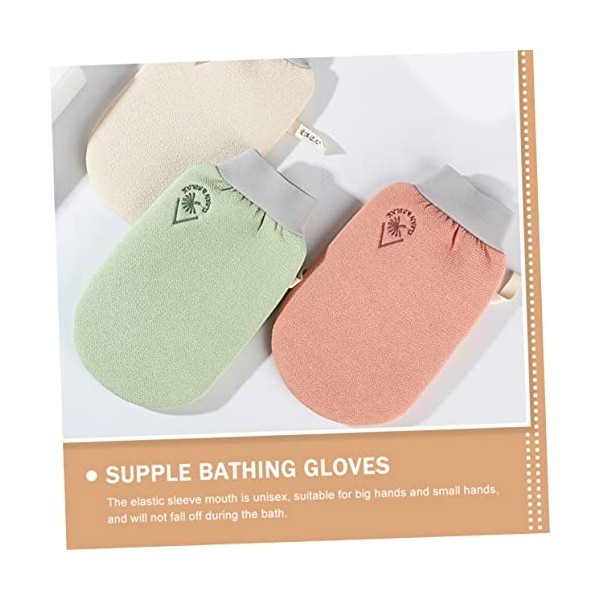 POPETPOP 6 Pièces Gants De Bain Double Face pour Hommes Enfants Outils De Bain Gant De Toilette Exfoliant pour Le Corps Gant 