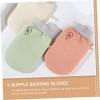 POPETPOP 6 Pièces Gants De Bain Double Face pour Hommes Enfants Outils De Bain Gant De Toilette Exfoliant pour Le Corps Gant 