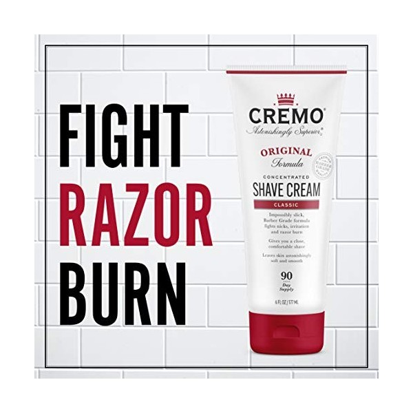 Cremo Astonishingly Superior Shave Cream, 6 Fluid Ounce by Cremo