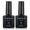 COSCELIA Nail Primer et Déshydrateur et Tempered Top Coat pour Ongle 15ML Déshydrateur Ongle Gel avec Top Coat Vernis Semi Pe