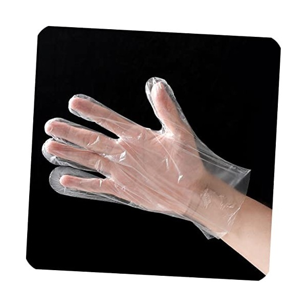 Mobestech Gants De Nettoyage 500 Pièces Gants Jetables Gants Transparents Gants Transparents Gants Jetables Gants De Protecti