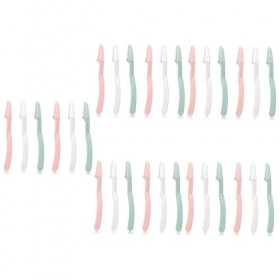 Mobestech 30 Pièces Rasoir À Sourcils Pliant Rasoir À Sourcils Jetable Rasoir À Sourcils Lames De Grattage Des Sourcils Rasoi