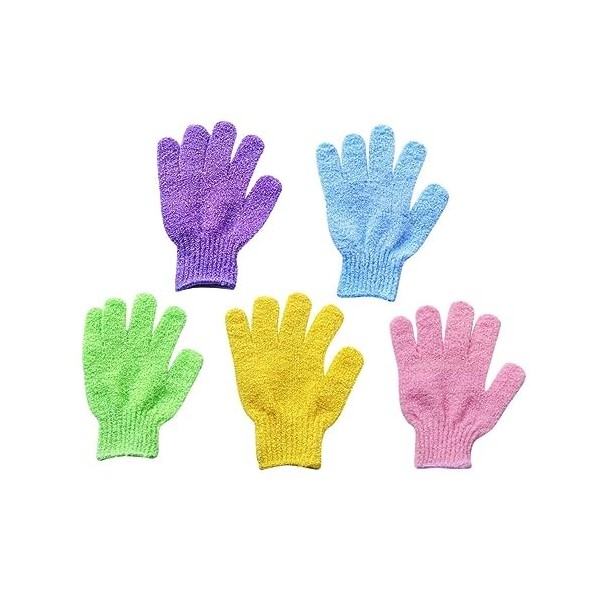 minkissy 15 Paires De Gants De Bain Épurateur De Luffa Gants De Nettoyage De La Peau Gants De Nettoyage Exfoliants Gants Exfo