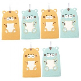 FRCOLOR 6 Pièces Lingette De Douche Serviettes À Capuche Pour Gants De Spa Coréens Gant À Main Luffa Gants De Bain Exfoliants