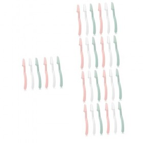 NIYANGLE 30 Pcs Pliant Rasoir De Sourcils Dame Outils Hommes Toilettage Tondeuse Portable Rasoir Sourcils Rasage Rasoir Pliab
