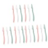 NIYANGLE 30 Pcs Pliant Rasoir De Sourcils Dame Outils Hommes Toilettage Tondeuse Portable Rasoir Sourcils Rasage Rasoir Pliab