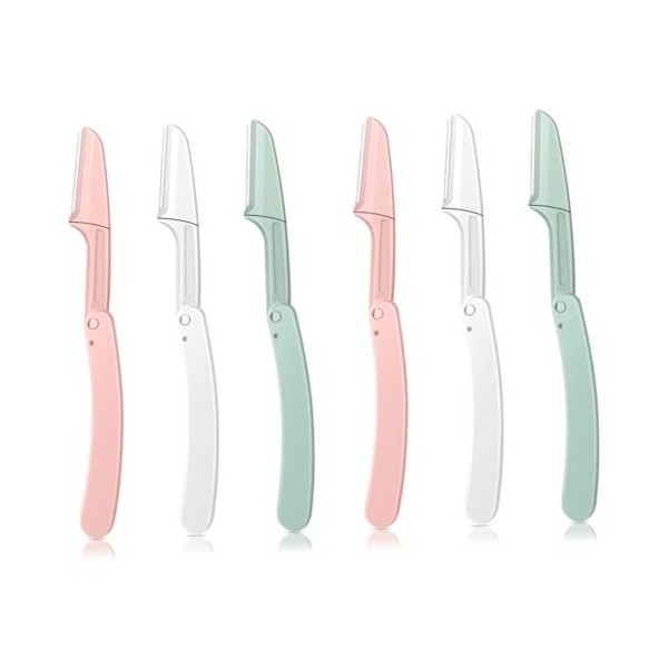 NIYANGLE 30 Pcs Pliant Rasoir De Sourcils Dame Outils Hommes Toilettage Tondeuse Portable Rasoir Sourcils Rasage Rasoir Pliab