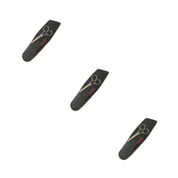 FRCOLOR 3 Ensembles De Ciseaux De Coiffure Ciseaux De Coupe Kit De Ciseaux De Toilettage Professionnel Ciseaux Coupe Barbe Ci