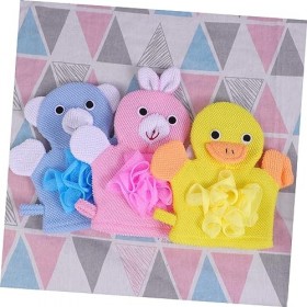 minkissy Gants Exfoliants Accessoire De Bain Gants De Douche Gants De Bain Dessin Animé Boule De Bain Serviette De Bain 9 Piè