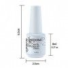 Vishine Vernis à ongles 8ml Semi-permanent Soak-off UV LED Nail Art Manucure Base Top Coat Rose pâle 1532