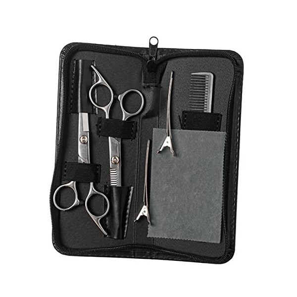 FOMIYES 7 Pièces/Ensemble Ciseaux En Acier Inoxydable Kit DOutils De Coupe De Cheveux Fournitures De Barbier Épingle À Cheve