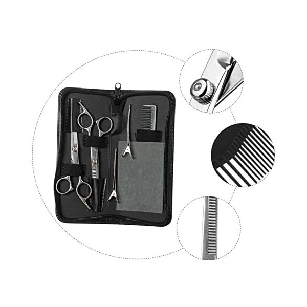 FOMIYES 7 Pièces/Ensemble Ciseaux En Acier Inoxydable Kit DOutils De Coupe De Cheveux Fournitures De Barbier Épingle À Cheve