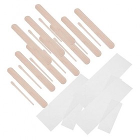 minkissy 400 Pièces Bandes De Cire De Bikinis Blanches Jetables Pour LÉpilation Bandes De Cire DÉpilation Du Visage Bandes 