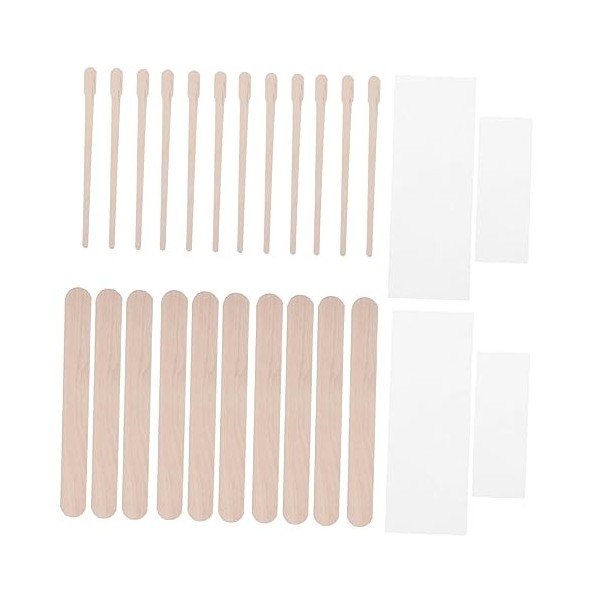 Beavorty 400 Pièces Bandes De Cire De Bikinis Blanches Jetables Pour Épilation Visage Blanc Corps Peau Cheveux Bâtons De Cire