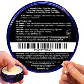 Barbe et Cheveux Baume de Croissance - Avec Biotine Hautement Concentrée - Parfum Bois de Cèdre, Eucalyptus & Romarin - La Me