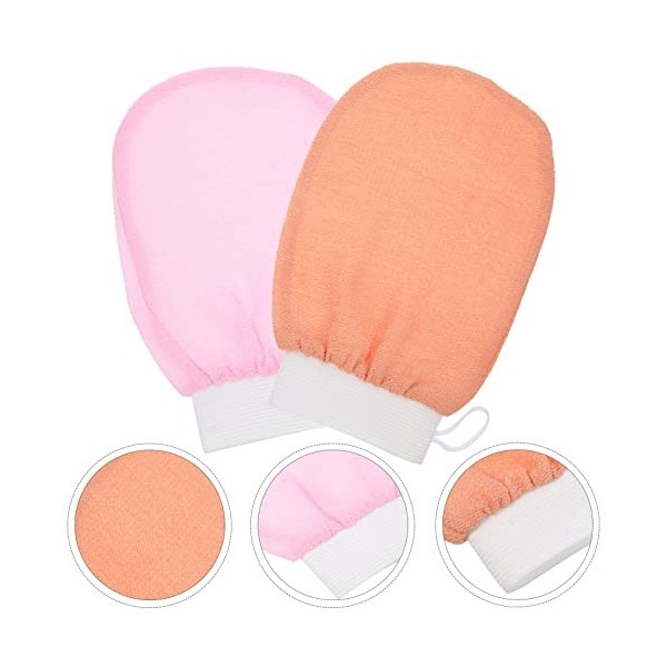 FRCOLOR 8 Pièces Gants De Gommage Serviettes De Lavage Gants Gant De Douche Exfoliant Gant Exfoliant Pour La Peau Gants De Ba