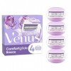 Gillette Venus Comfortglide Breeze Rasoio Donna, Lamette di Ricambio, Confezione da 4 Ricambi con 3 Lame, Design Performante,