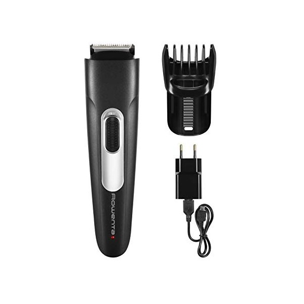 Rowenta Tondeuse barbe homme, Rechargeable avec câble, Lames auto-affûtées en inox, Réglage précision 1 mm, Stylis Easy TN280