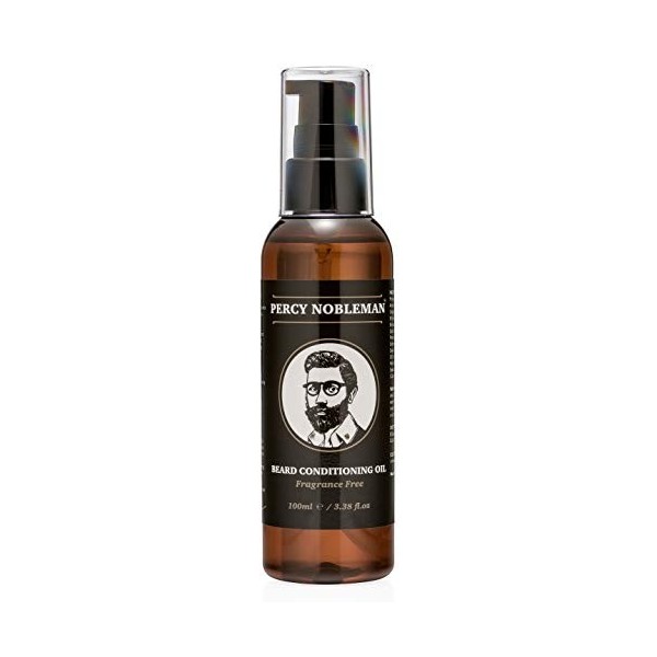 Huile pour barbes - Huile de conditionnement pour barbes de Percy Nobleman - Adoucisseur pour barbes et produits revitalisant