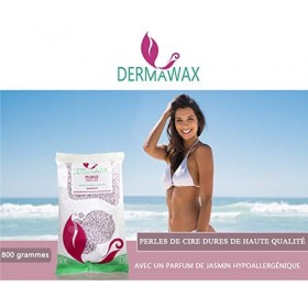 Perles de cire Pelables Crystal Mauve jasmine hypoallergénique sans colophane Premium de 800 grammes sans bandes de cire pour