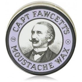 Captain Fawcetts Moustache Wax Lavender Scent & Folding Pocket Moustache Comb CF.87T Gift Set - Made in England by Capta