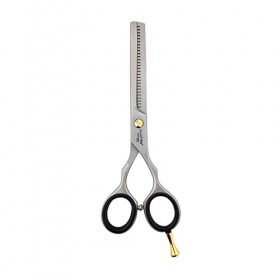 GOLDTON Ergo Ciseaux Desepaississant Coiffure 5.5pouce - Professionnels Ciseau pour Désépaissir les Cheveux et Sculpteur Effi