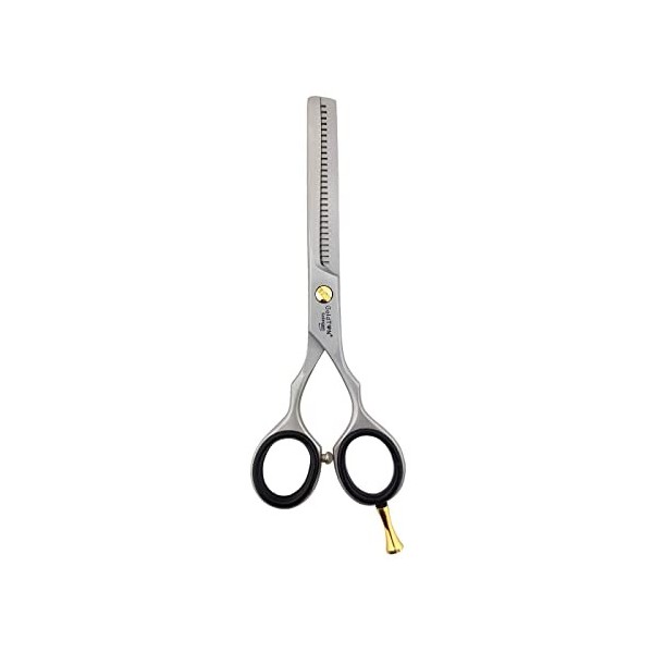 GOLDTON Ergo Ciseaux Desepaississant Coiffure 5.5pouce - Professionnels Ciseau pour Désépaissir les Cheveux et Sculpteur Effi