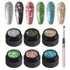 GZMAYUEN Spider Gel Vernis Semi Permanent 6 Couleurs Spider-Line Peinture Gel Vernis a Ongle DIY Gel Peinture Nail Art Gel Po