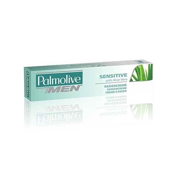 Palmolive sensibles mousse Crème à raser à laloe vera, 100 ml – Lot de 6