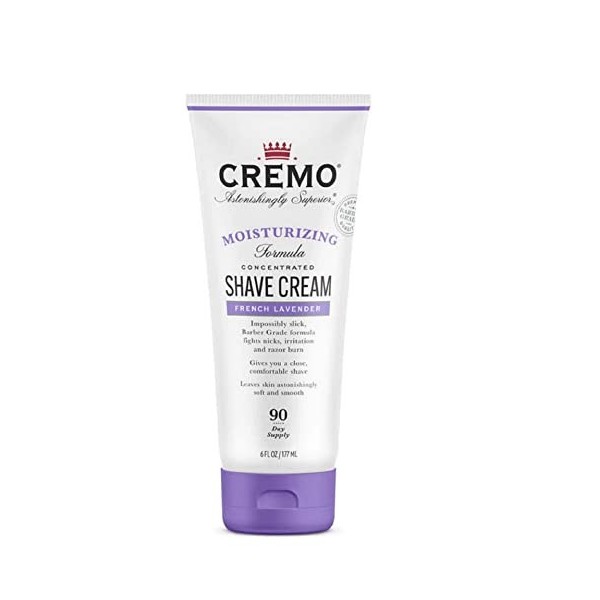 Cremo French Lavender Moisturizing Shave Cream, Astonishingly Superior Shaving Cream For Women, Fights Nicks, Cuts And Razor 