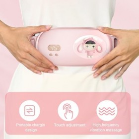Coussin Chauffant pour Crampes Menstruelles, Coussin Chauffant Portable Fil pour Soulager les Crampes Menstruelles, Ceinture 