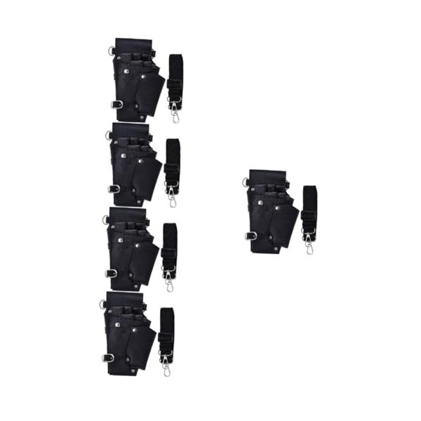 minkissy 2 Pcs Fanny Pack Ciseaux Cas Cisaillement Titulaire Ciseaux Ceinture Cisaillement Coiffeurs En Cuir Bandoulière Sac 