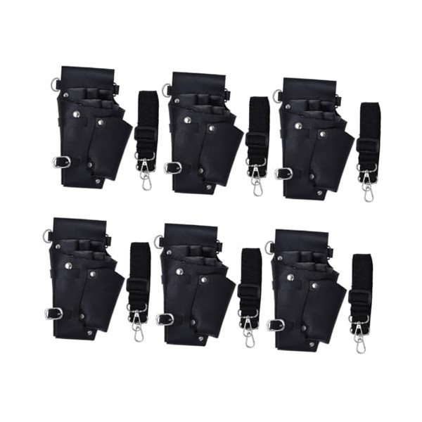 minkissy 2 Pcs Fanny Pack Ciseaux Cas Cisaillement Titulaire Ciseaux Ceinture Cisaillement Coiffeurs En Cuir Bandoulière Sac 