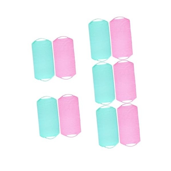 minkissy 6 Pièces Serviette De Bain avec Cordon Serviette De Douche Exfoliante Gants De Douche Exfoliant pour Le Épurateur po