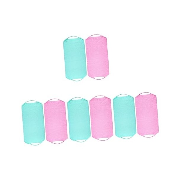 minkissy 6 Pièces Serviette De Bain avec Cordon Serviette De Douche Exfoliante Gants De Douche Exfoliant pour Le Épurateur po