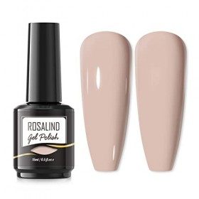 ROSALIND Nu Couleur Vernis Semi Permanent, 15ml Vernis à Ongles, Gel Soak off pour UV LED, Nail Art Kit Vernis Semi Permanent