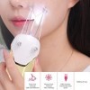 Épilateur électrique à Fil, LED USB Rechargeable Pour Lépilation du Visage Pour Femme, épilateur De Beauté Pour le Cou jaun